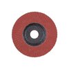 Pferd 5" x 5/8-11 Thd. POLIFAN® Flap Disc - A-COOL SG INOX+ALU, Aluminum oxide, 60 Grit, Flat 62378